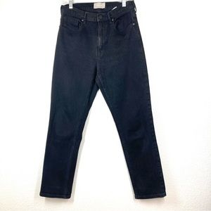 Everlane Womens High Waist Straight Jeans 29 Faded Black Denim Cotton